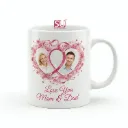 Personalized White Ceramic Mug – Custom Photo, Text, or Message | 325 ml Coffee & Tea Mug | for Birthday, Anniversary